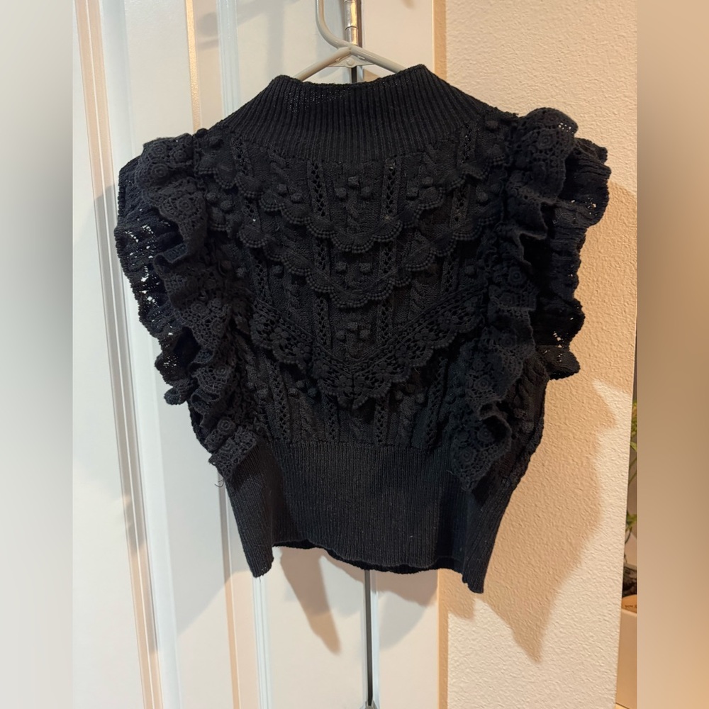 Zara Charcoal Knit Top
